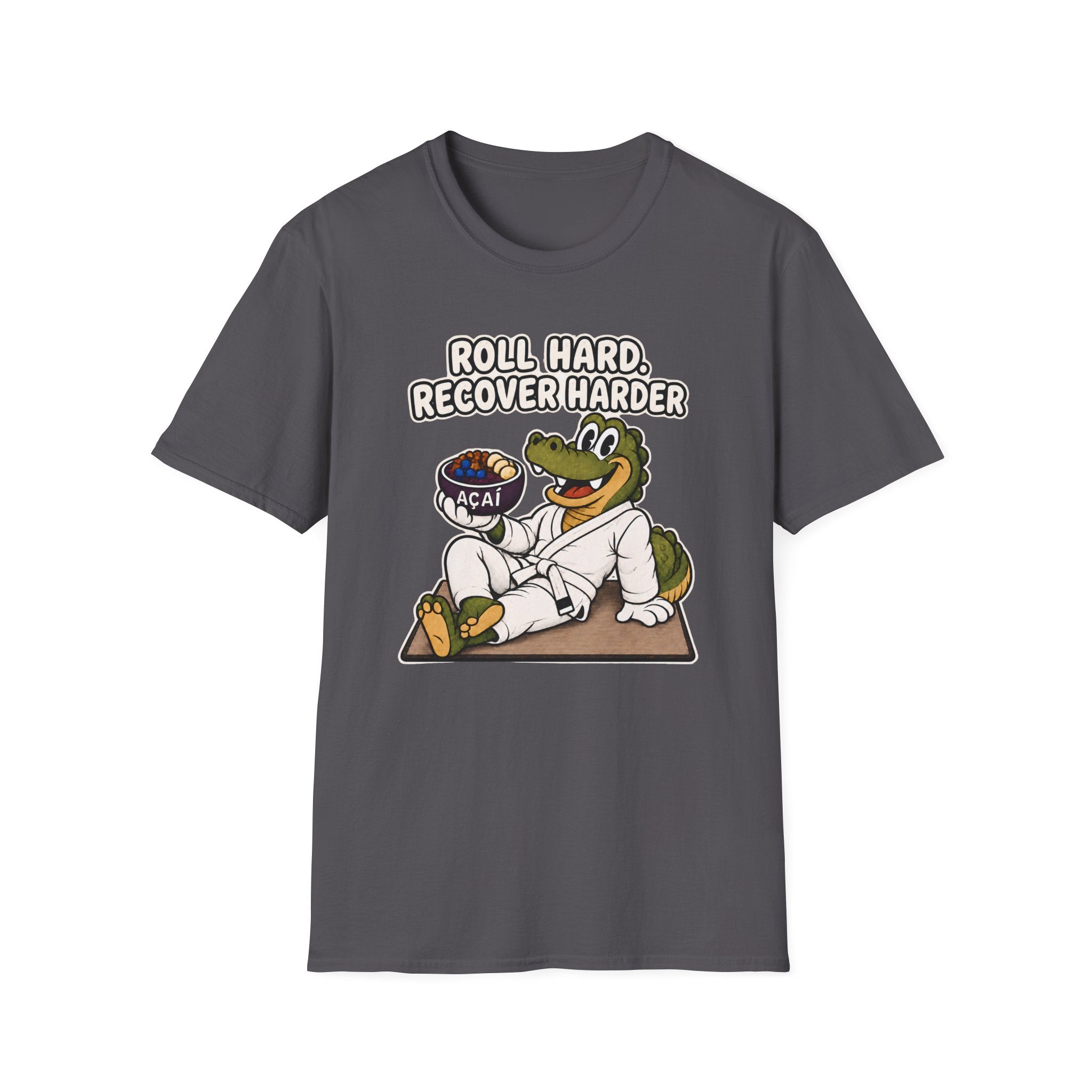 Roll Hard White Belt T-Shirt