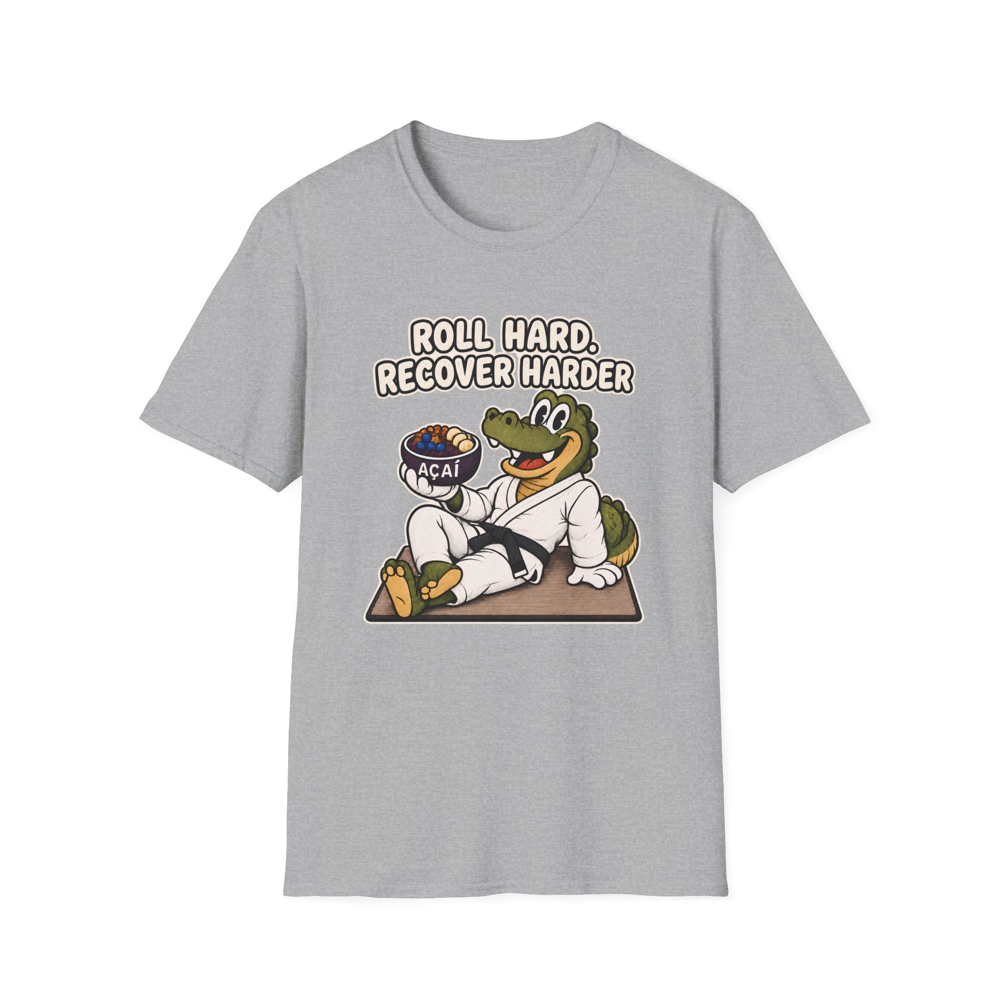 Roll Hard Black Belt T-Shirt