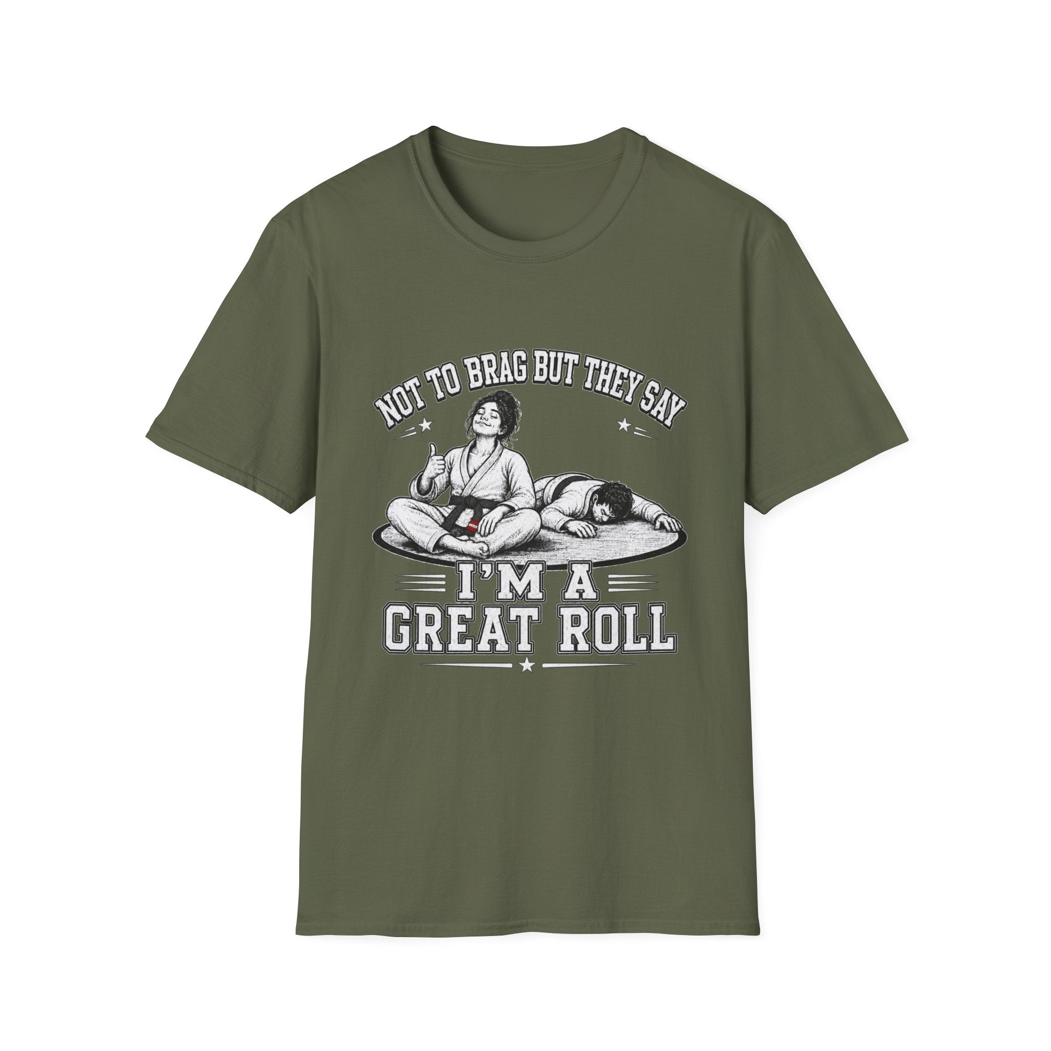Not to brag W Black Belt T-Shirt