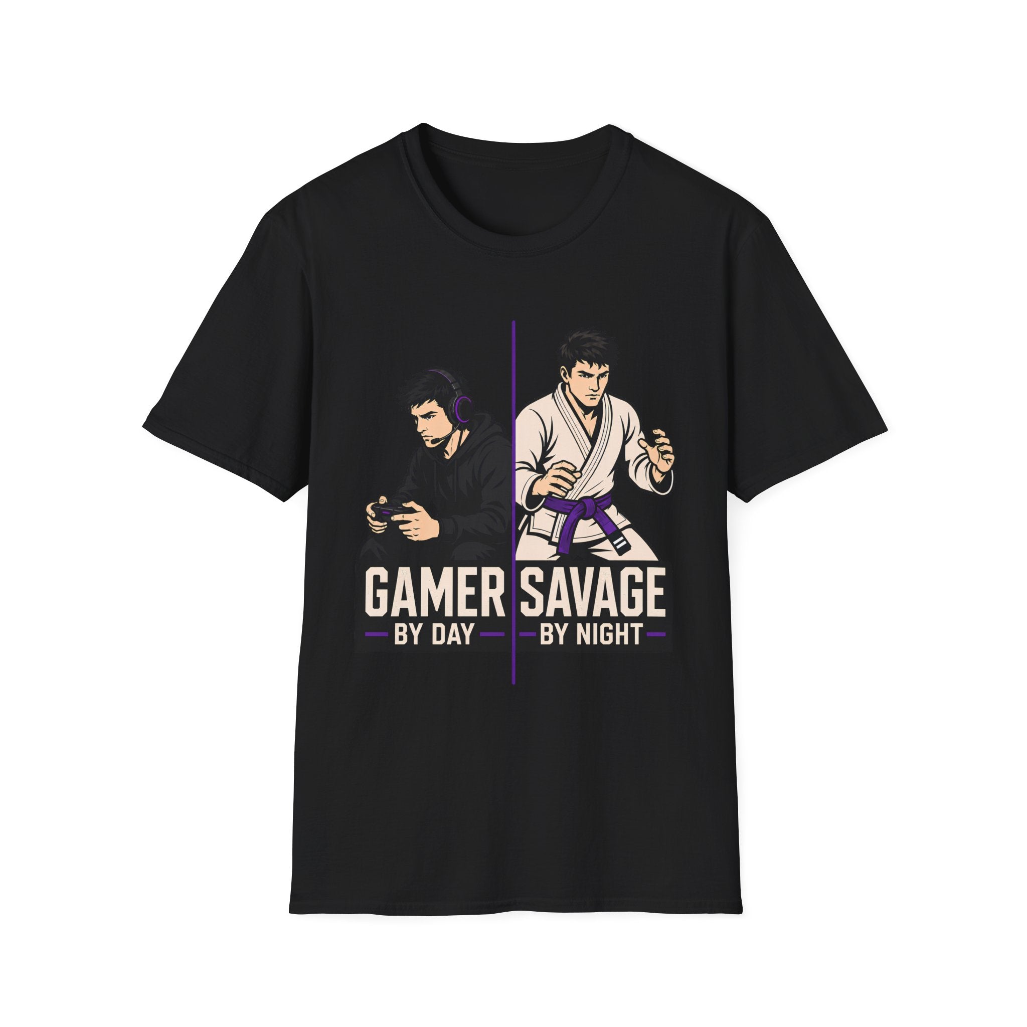Gamer by Day Purple Belt T-Shirt