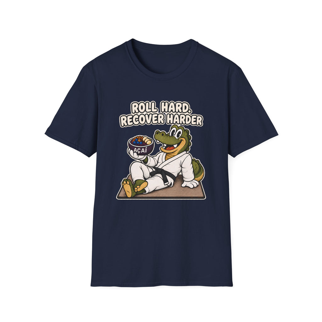 Roll Hard Black Belt T-Shirt