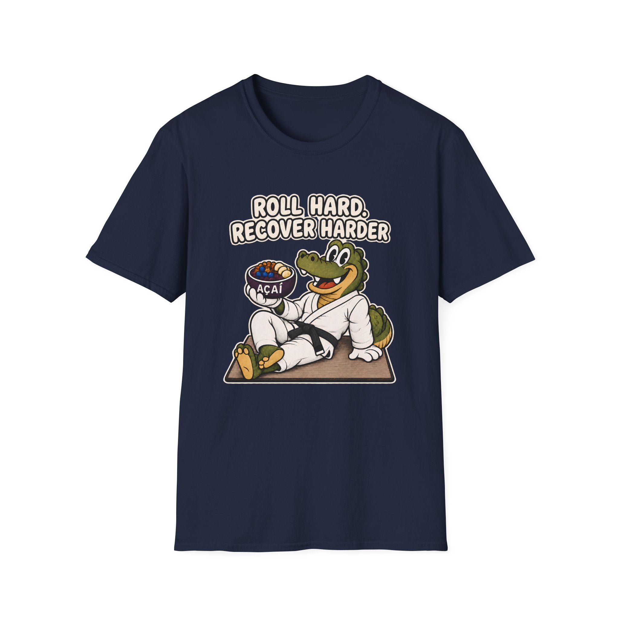 Roll Hard Black Belt T-Shirt