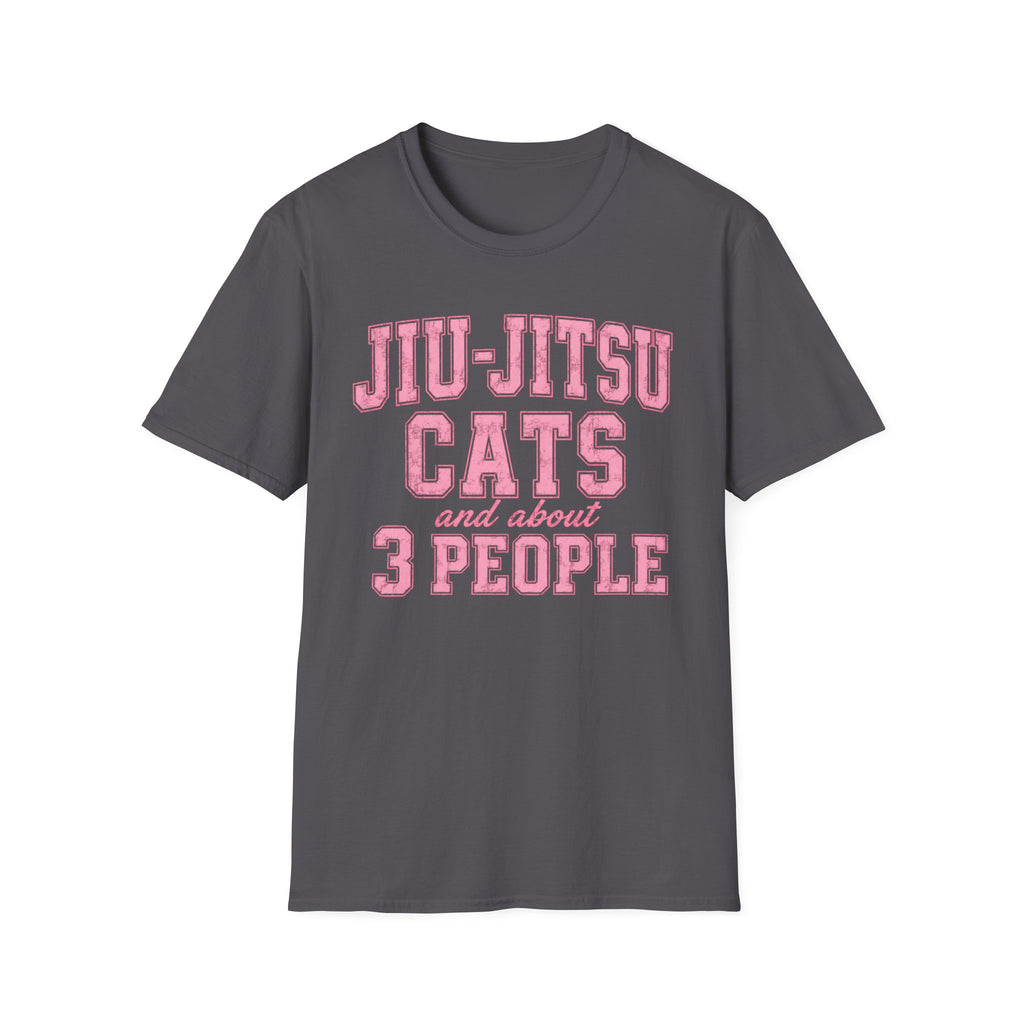 Jiu-Jitsu Cats Pink T-Shirt