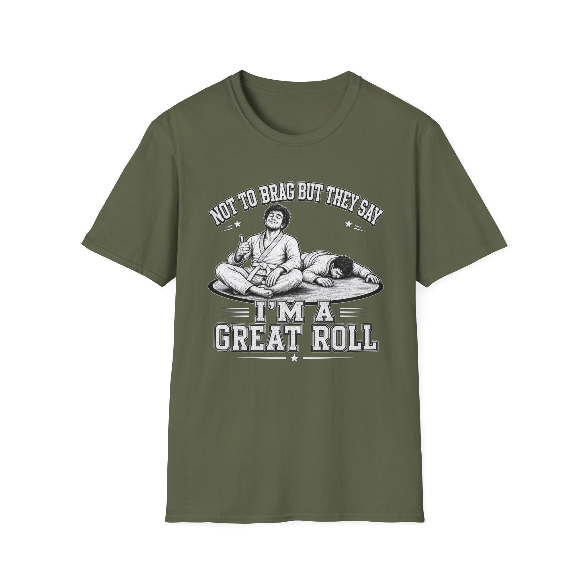 Not to brag M White Belt T-Shirt
