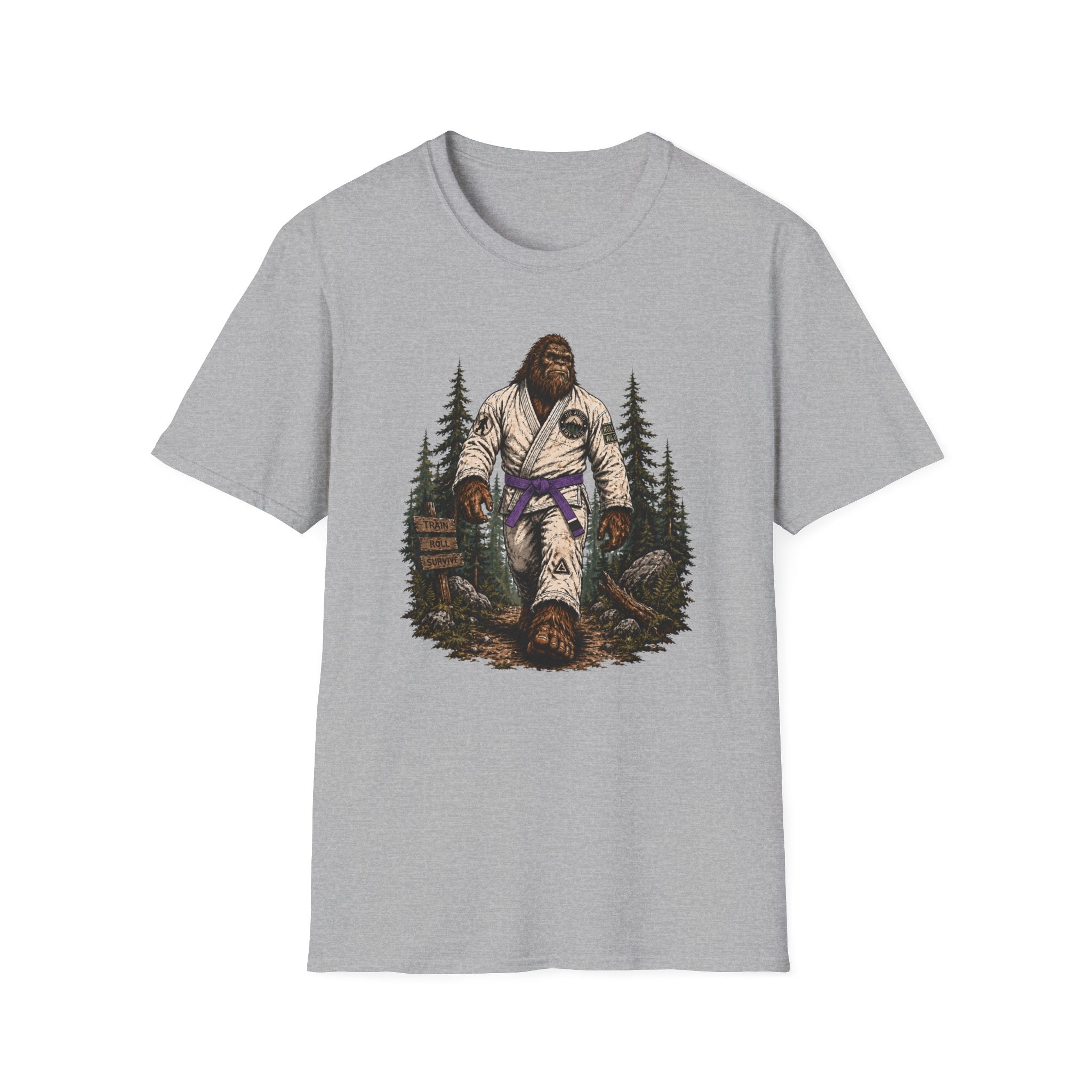 Bigfoot Forrest Purple Belt T-Shirt