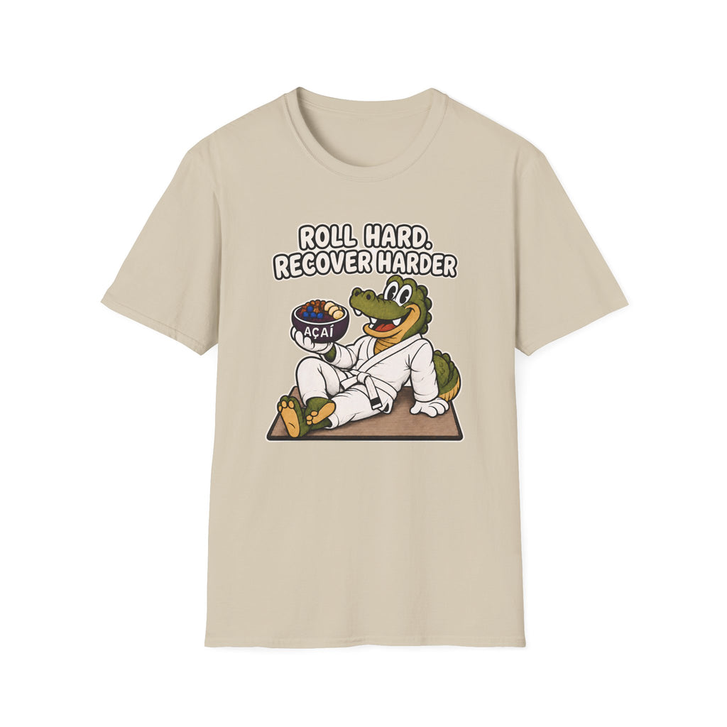 Roll Hard White Belt T-Shirt