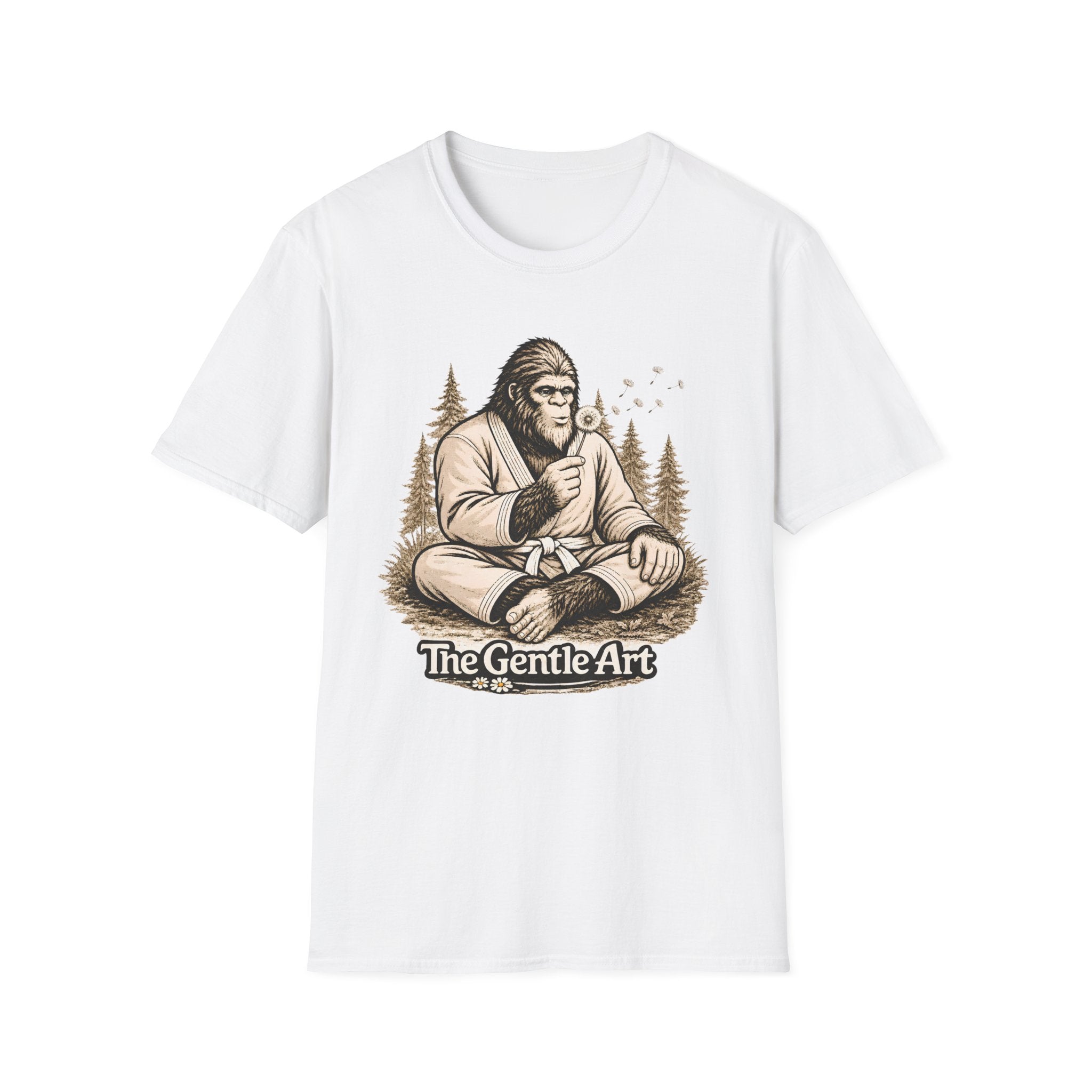 Bigfoot Dandelion White Belt T-Shirt