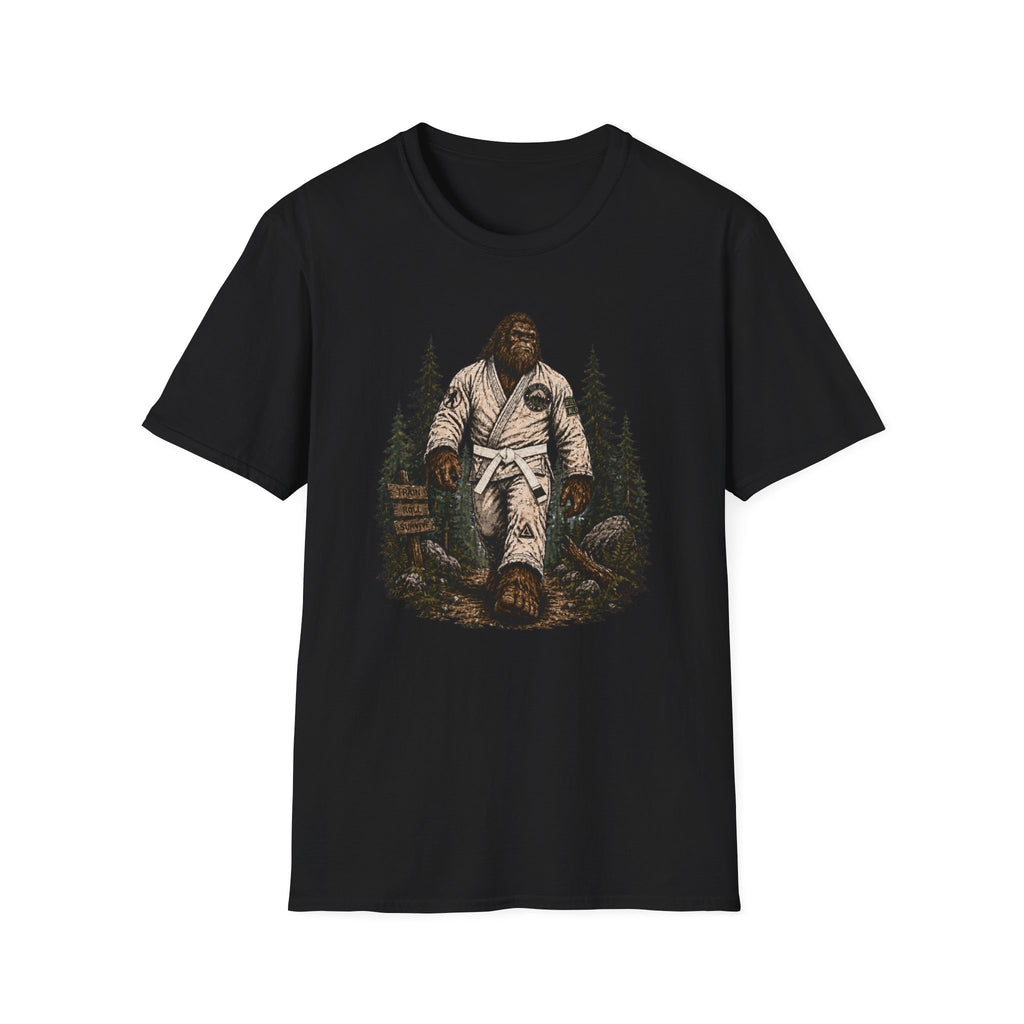 Bigfoot Forrest White Belt T-Shirt