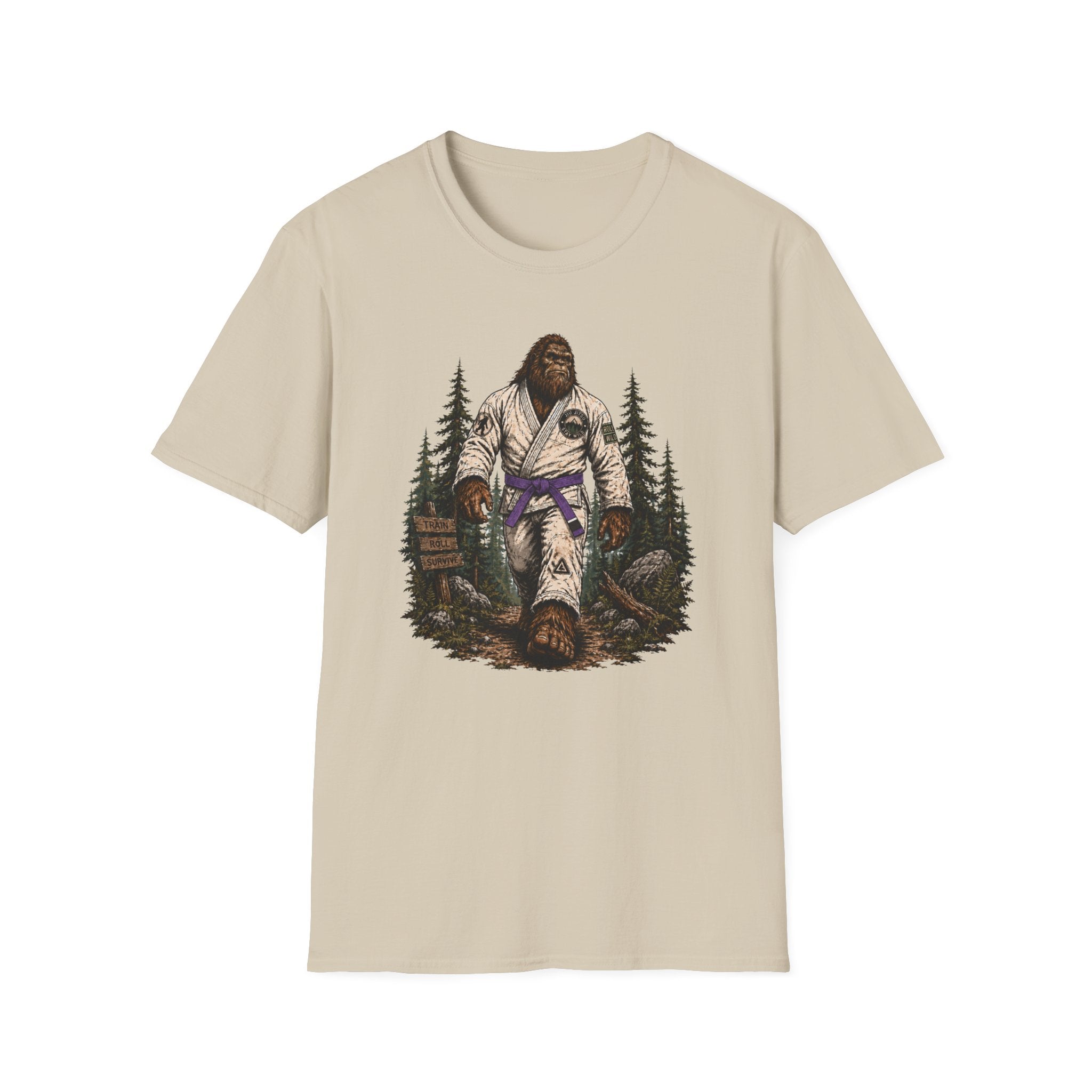 Bigfoot Forrest Purple Belt T-Shirt