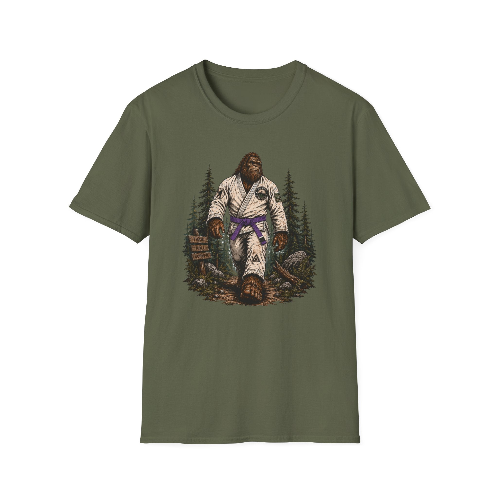 Bigfoot Forrest Purple Belt T-Shirt
