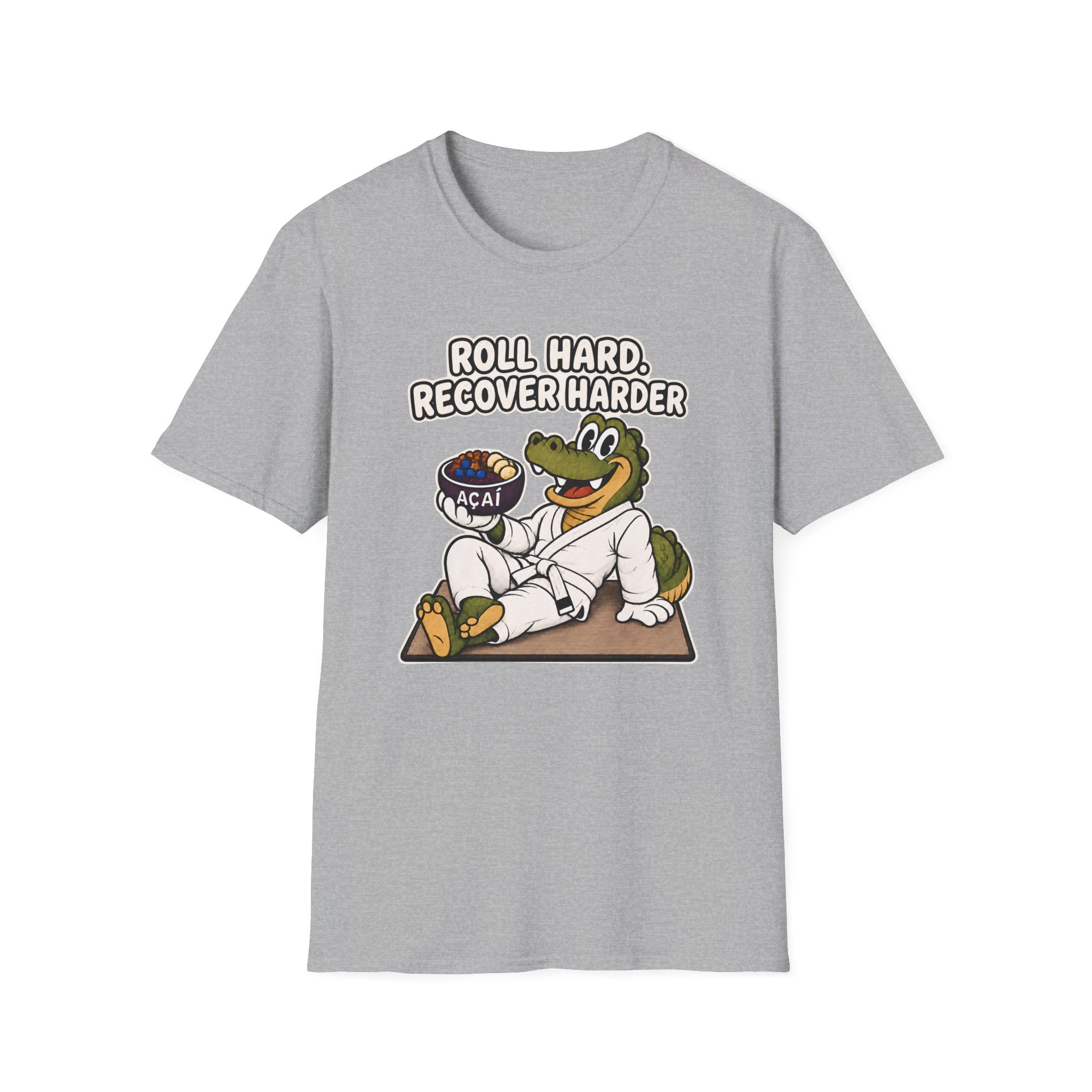 Roll Hard White Belt T-Shirt