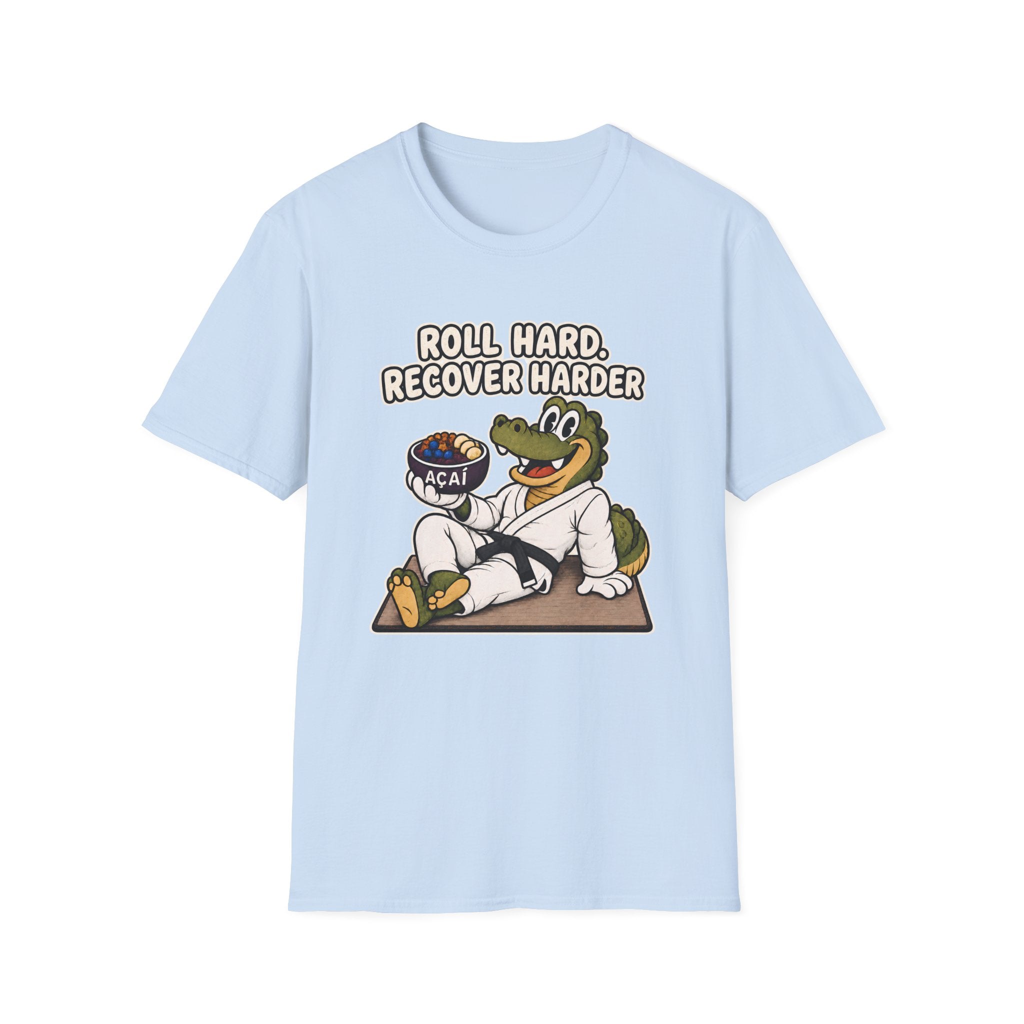Roll Hard Black Belt T-Shirt