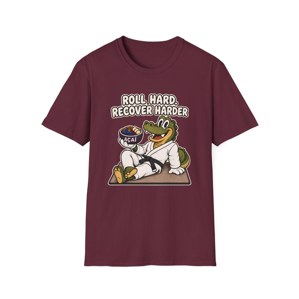 Roll Hard Black Belt T-Shirt