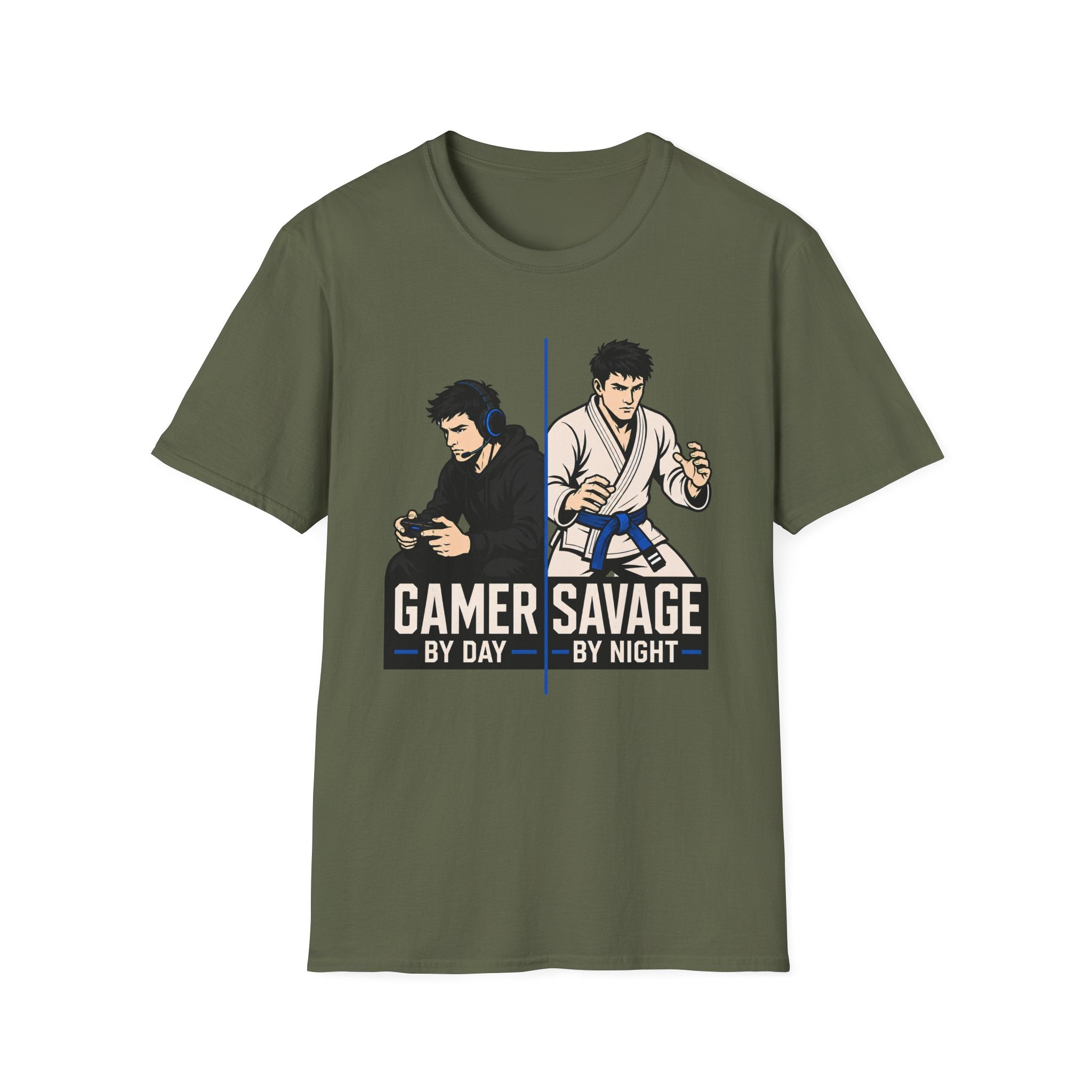 Gamer by Day Blue Belt T-Shirt