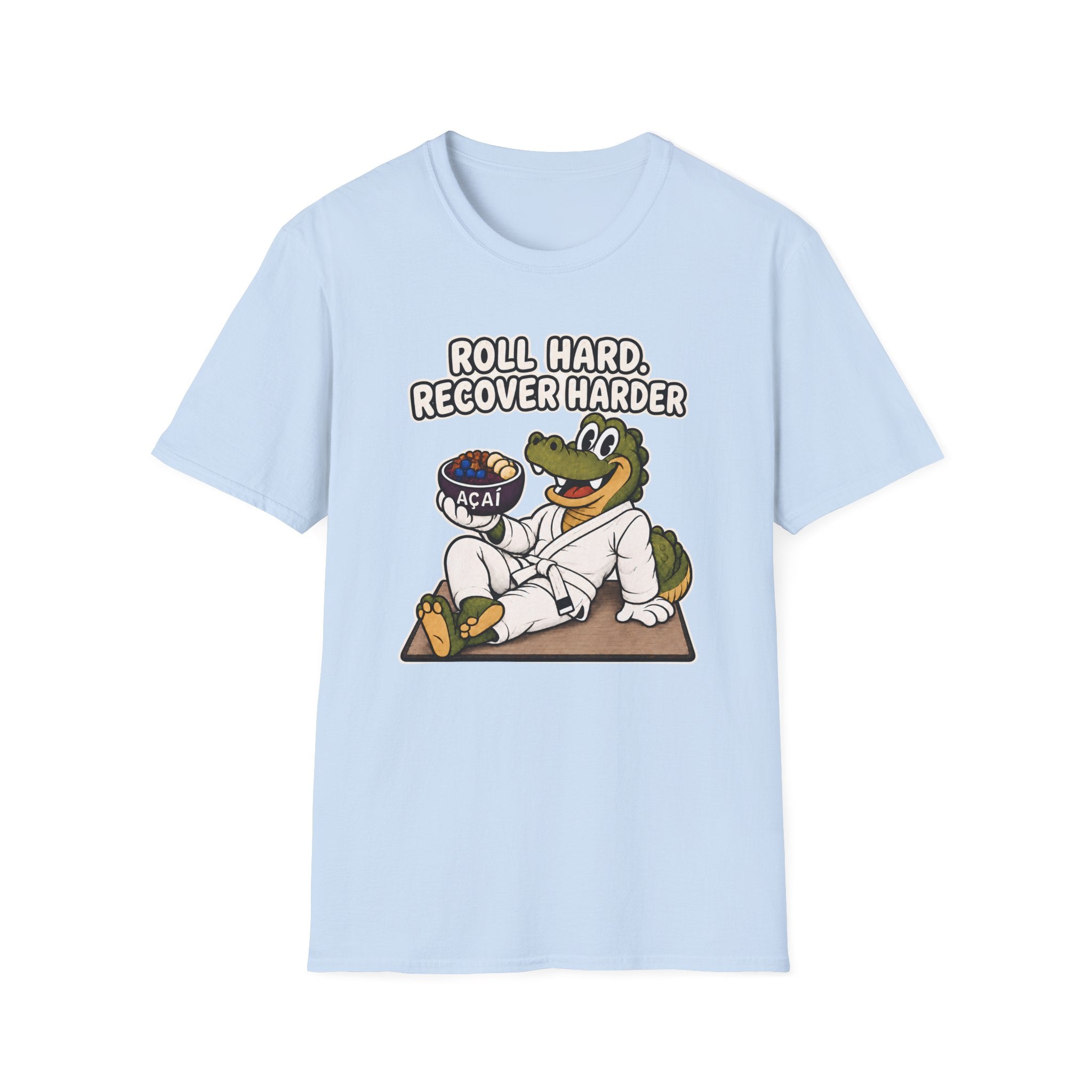Roll Hard White Belt T-Shirt