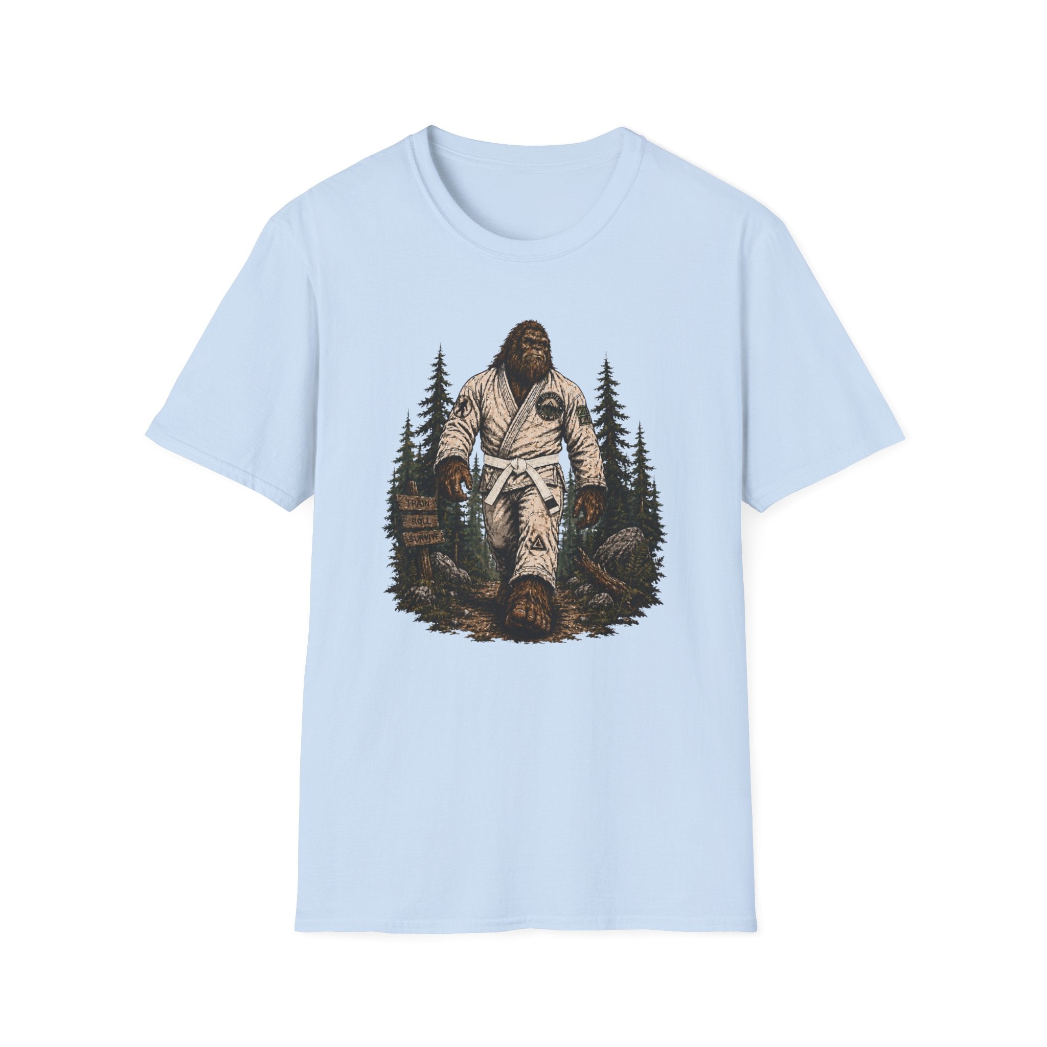 Bigfoot Forrest White Belt T-Shirt