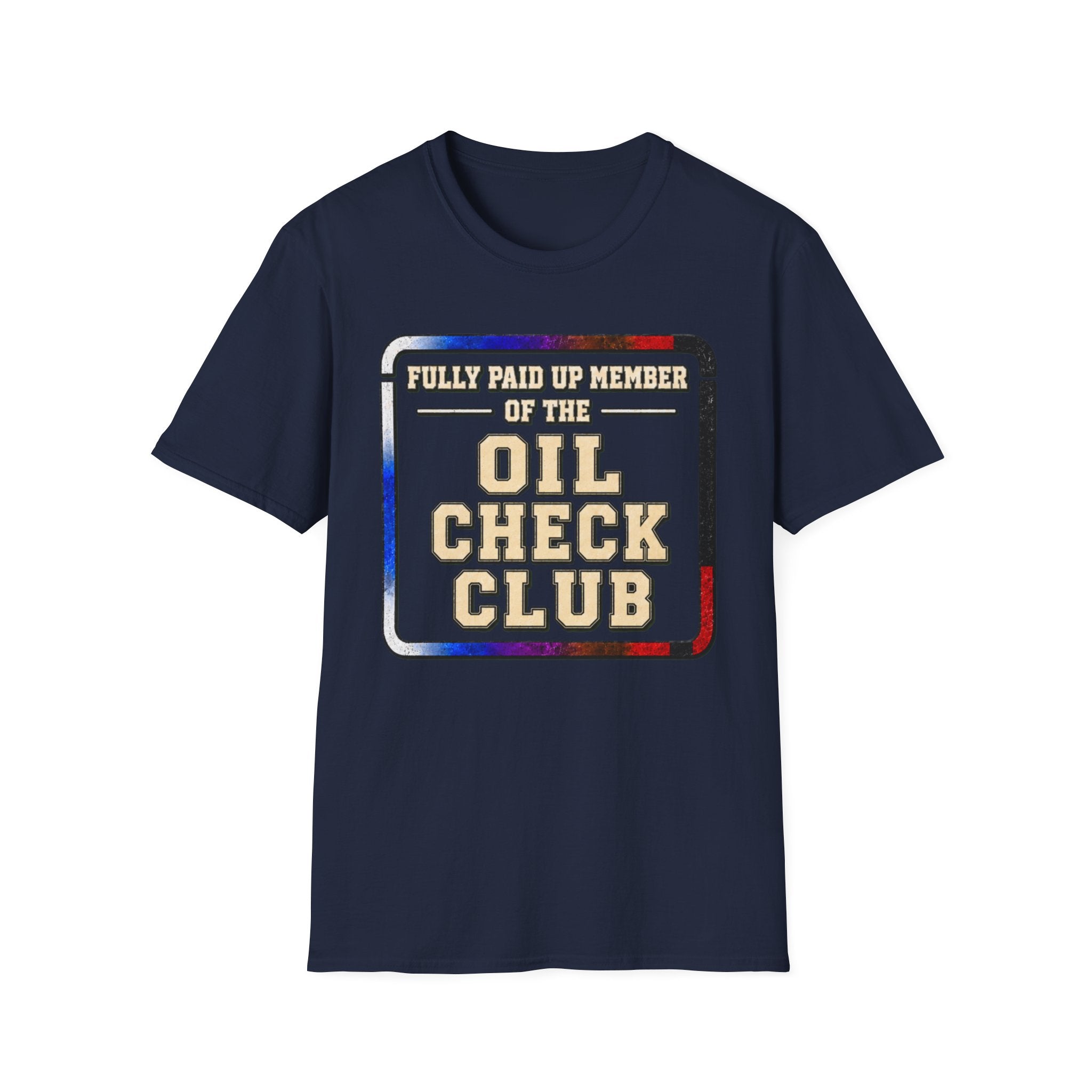 Paid Up Oil Check T-Shirt