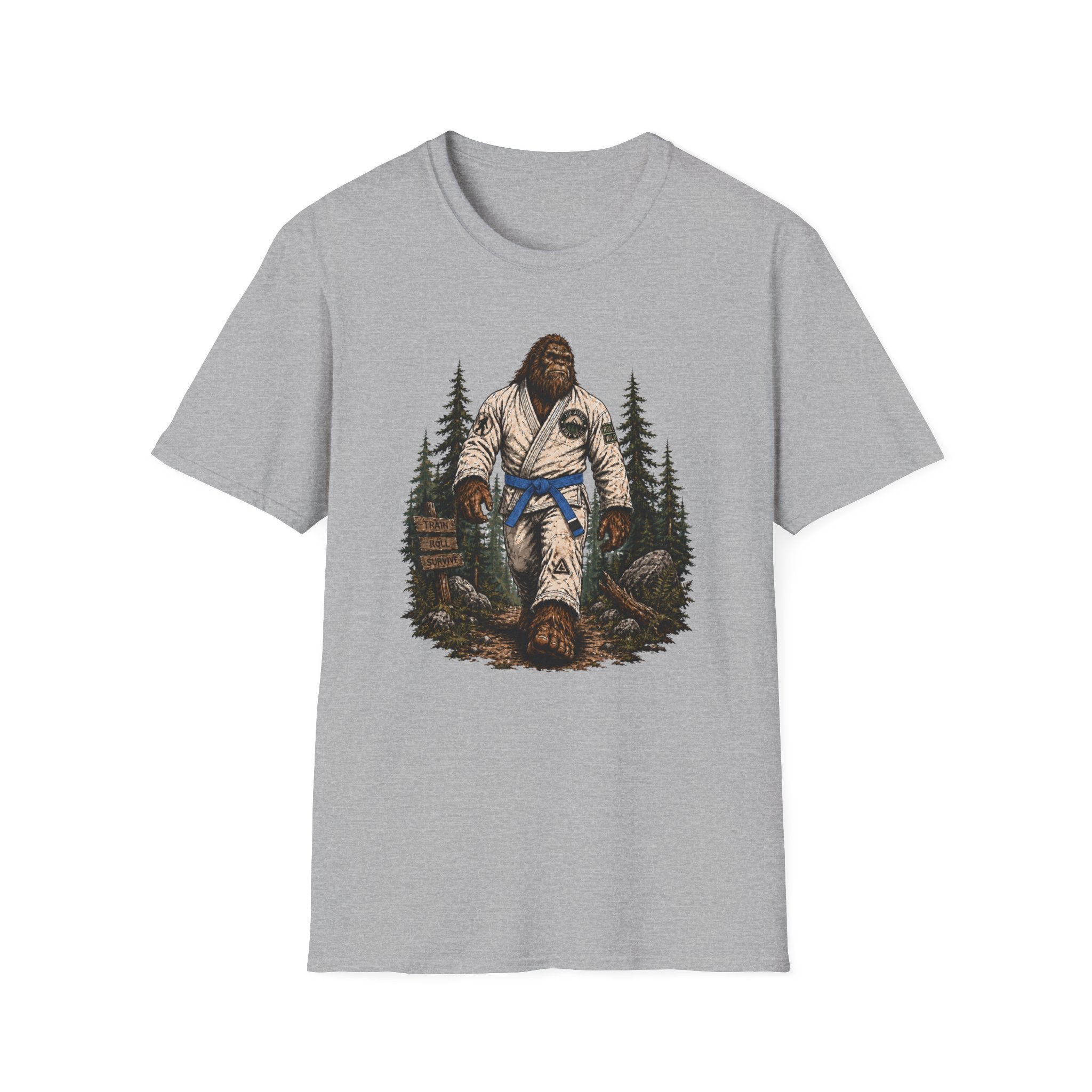 Bigfoot Forrest Blue Belt T-Shirt