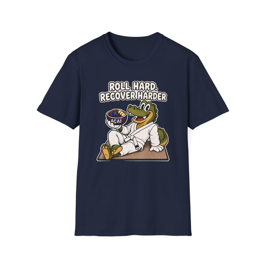 Roll Hard White Belt T-Shirt