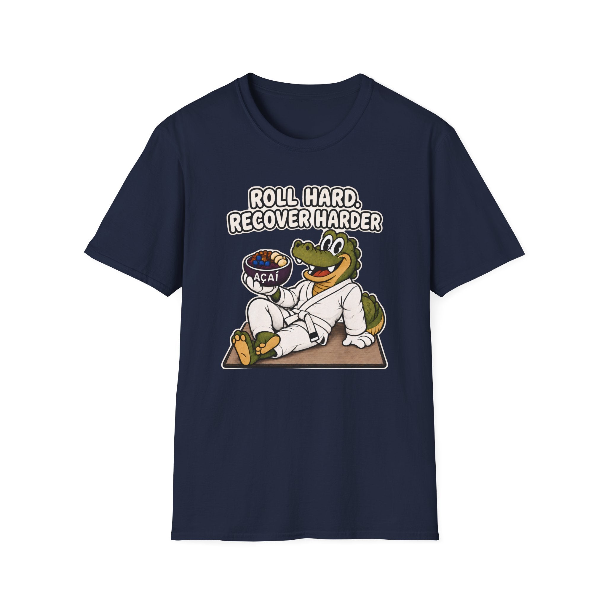 Roll Hard White Belt T-Shirt