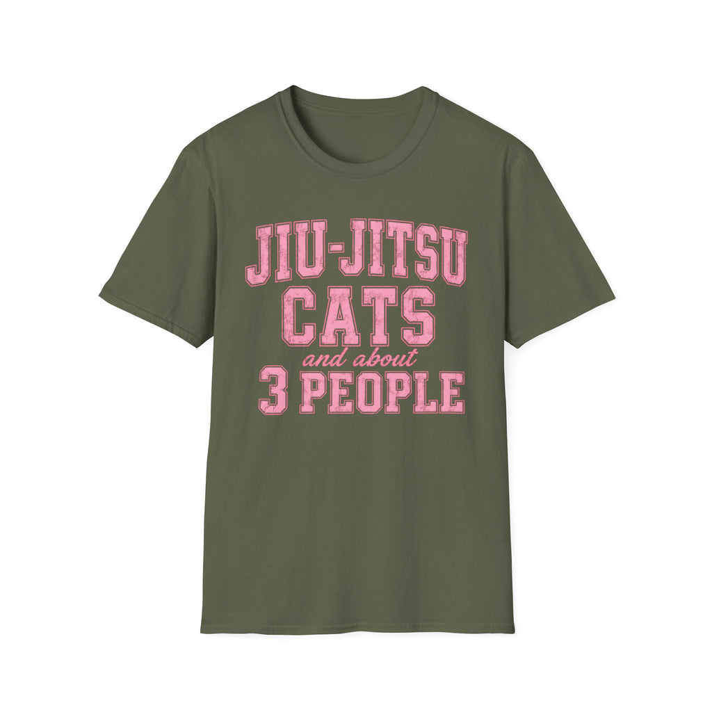 Jiu-Jitsu Cats Pink T-Shirt