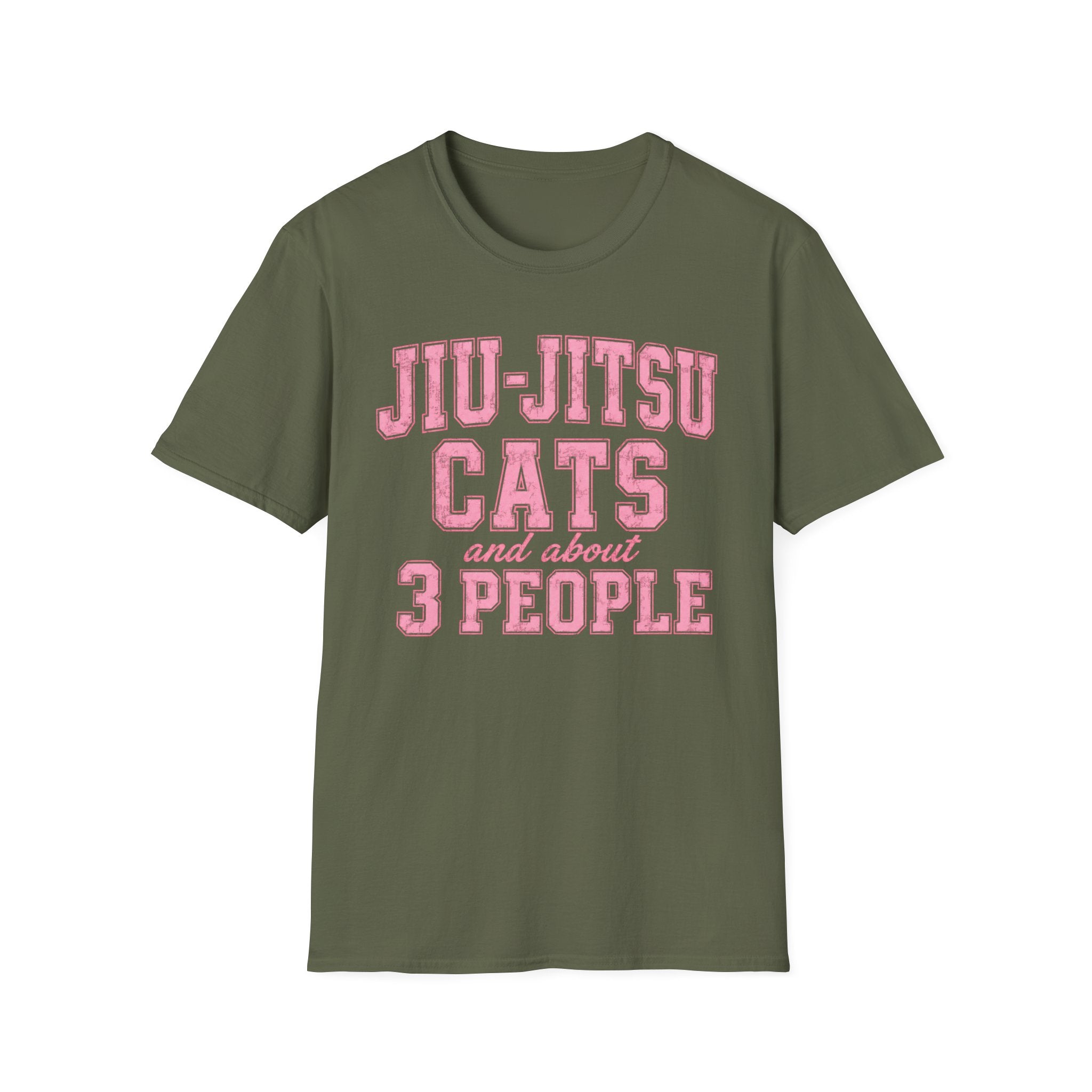 Jiu-Jitsu Cats Pink T-Shirt