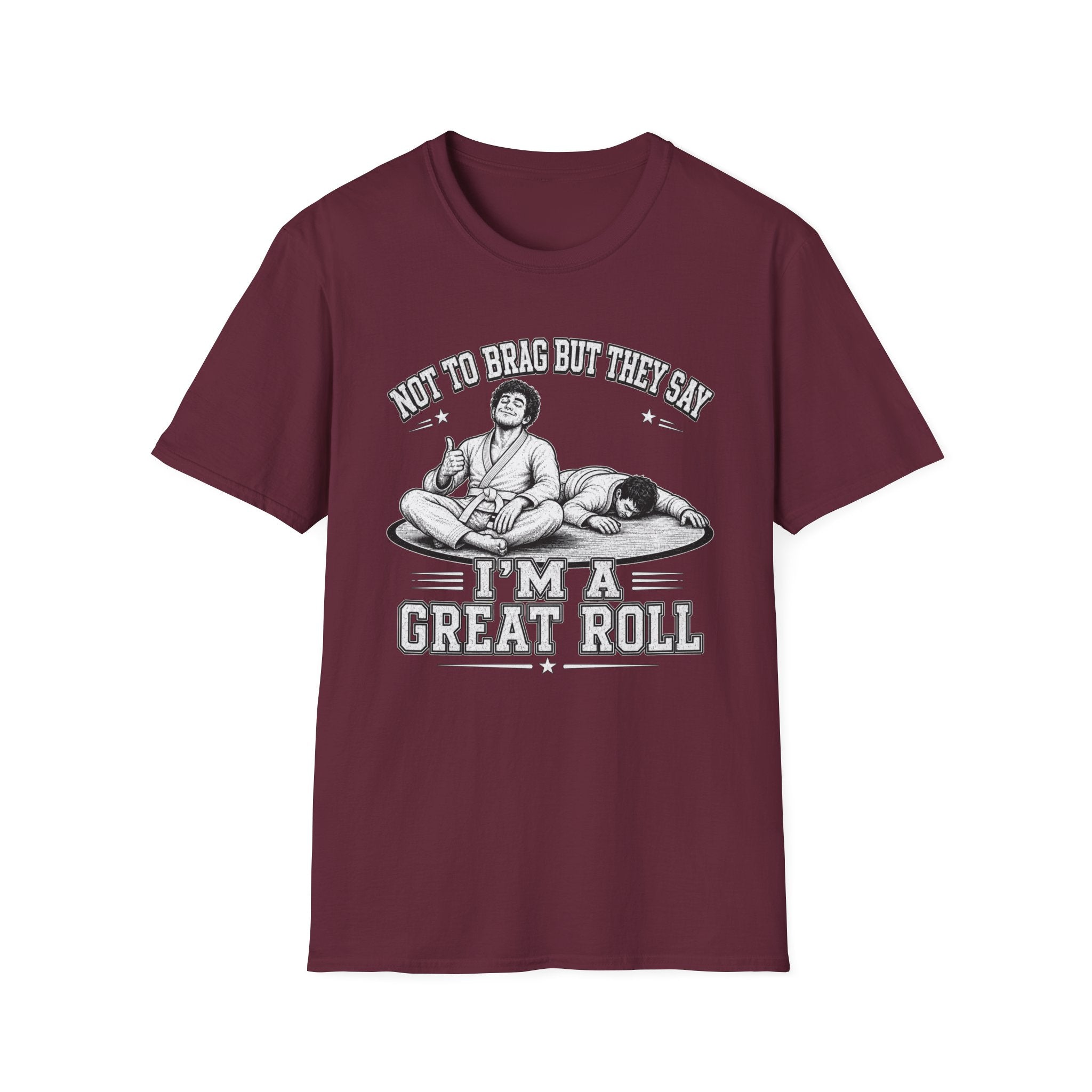 Not to brag M White Belt T-Shirt