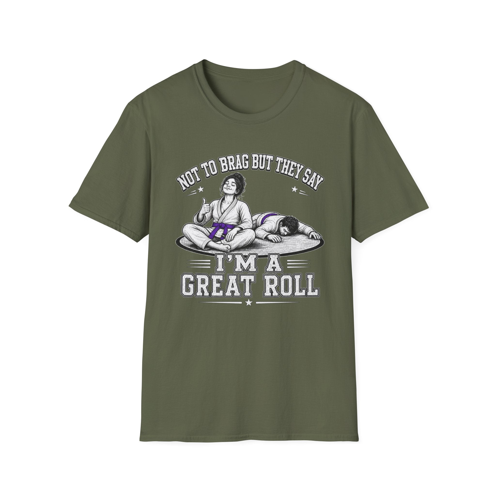 Not to brag W Black Belt T-Shirt