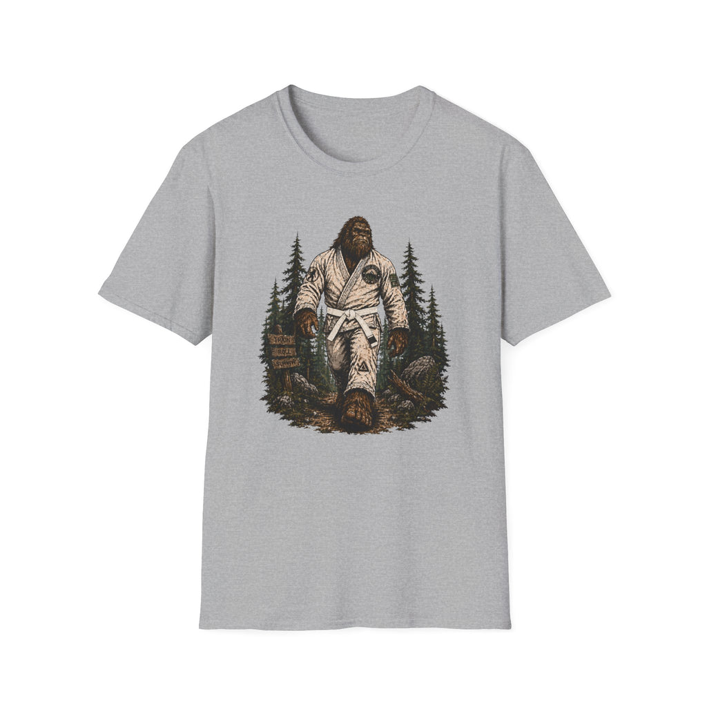 Bigfoot Forrest White Belt T-Shirt