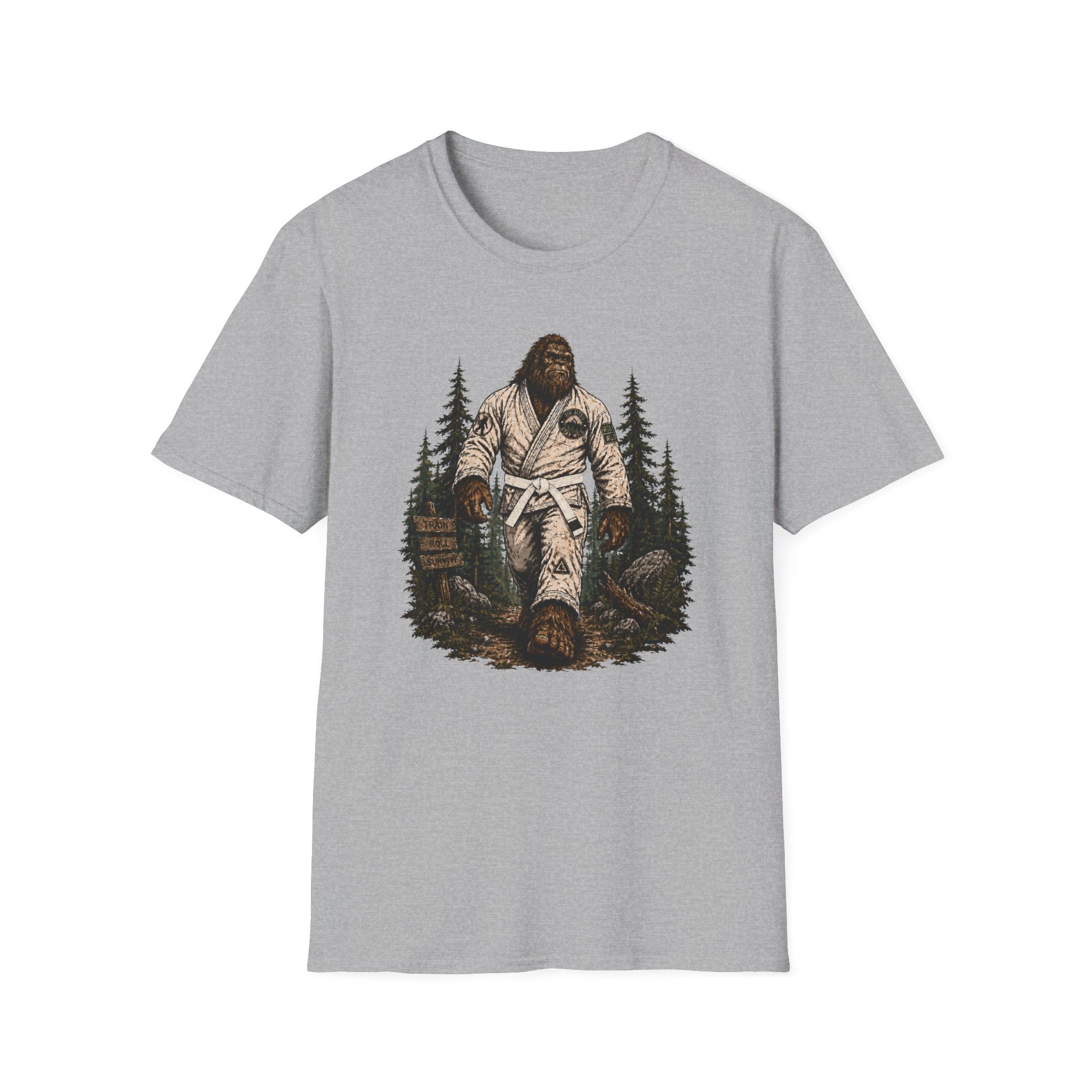 Bigfoot Forrest White Belt T-Shirt
