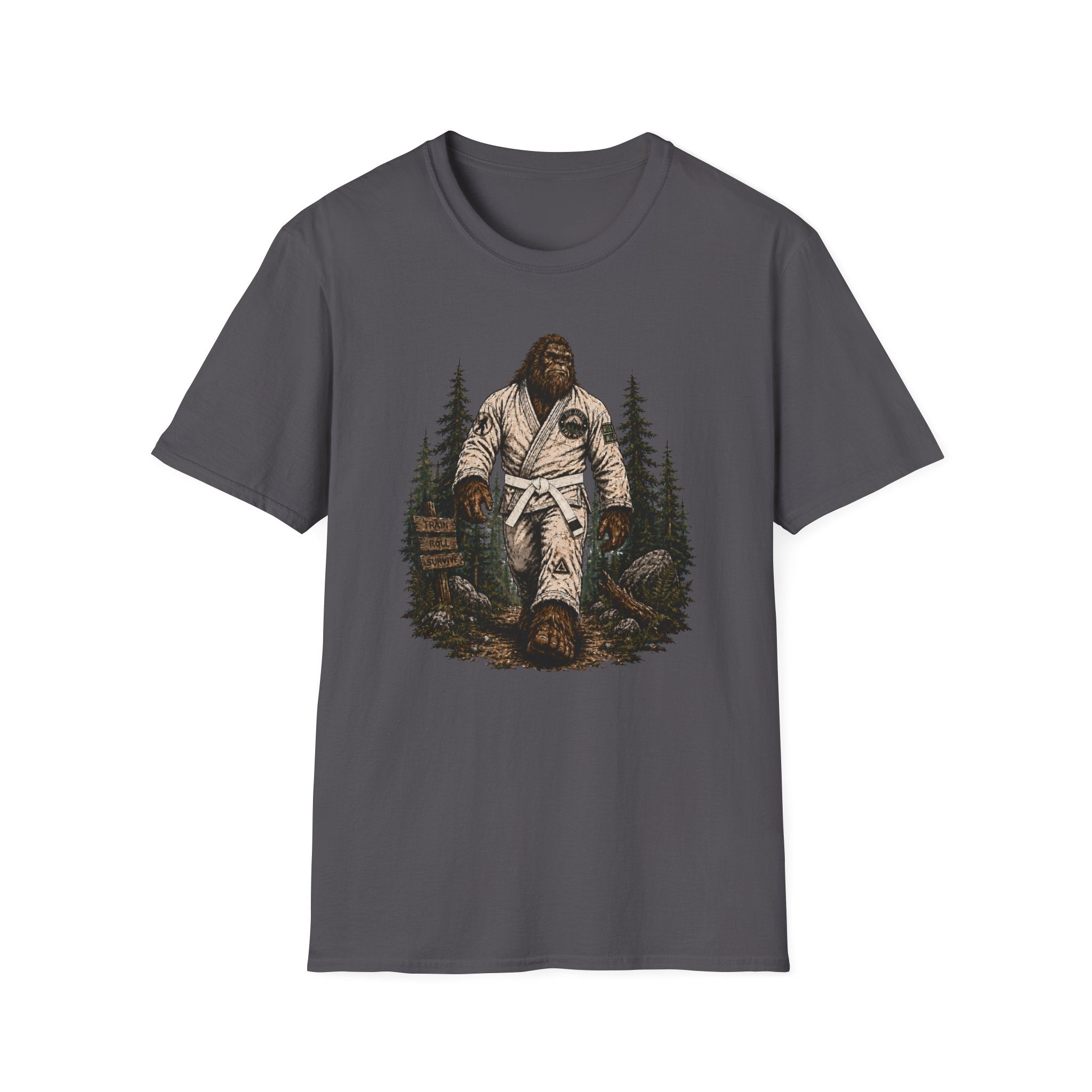 Bigfoot Forrest White Belt T-Shirt
