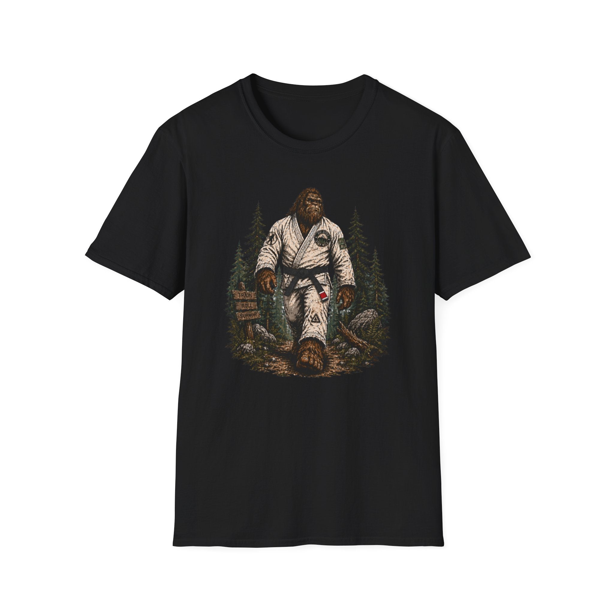 Bigfoot Forrest Black Belt T-Shirt