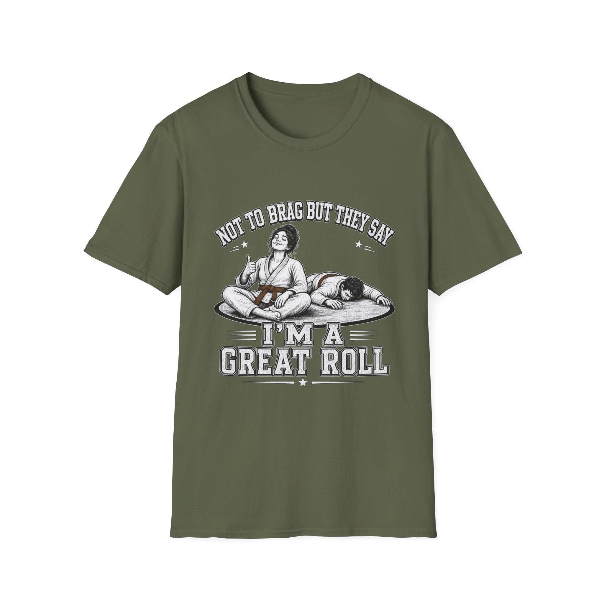Not to brag W Brown Belt T-Shirt