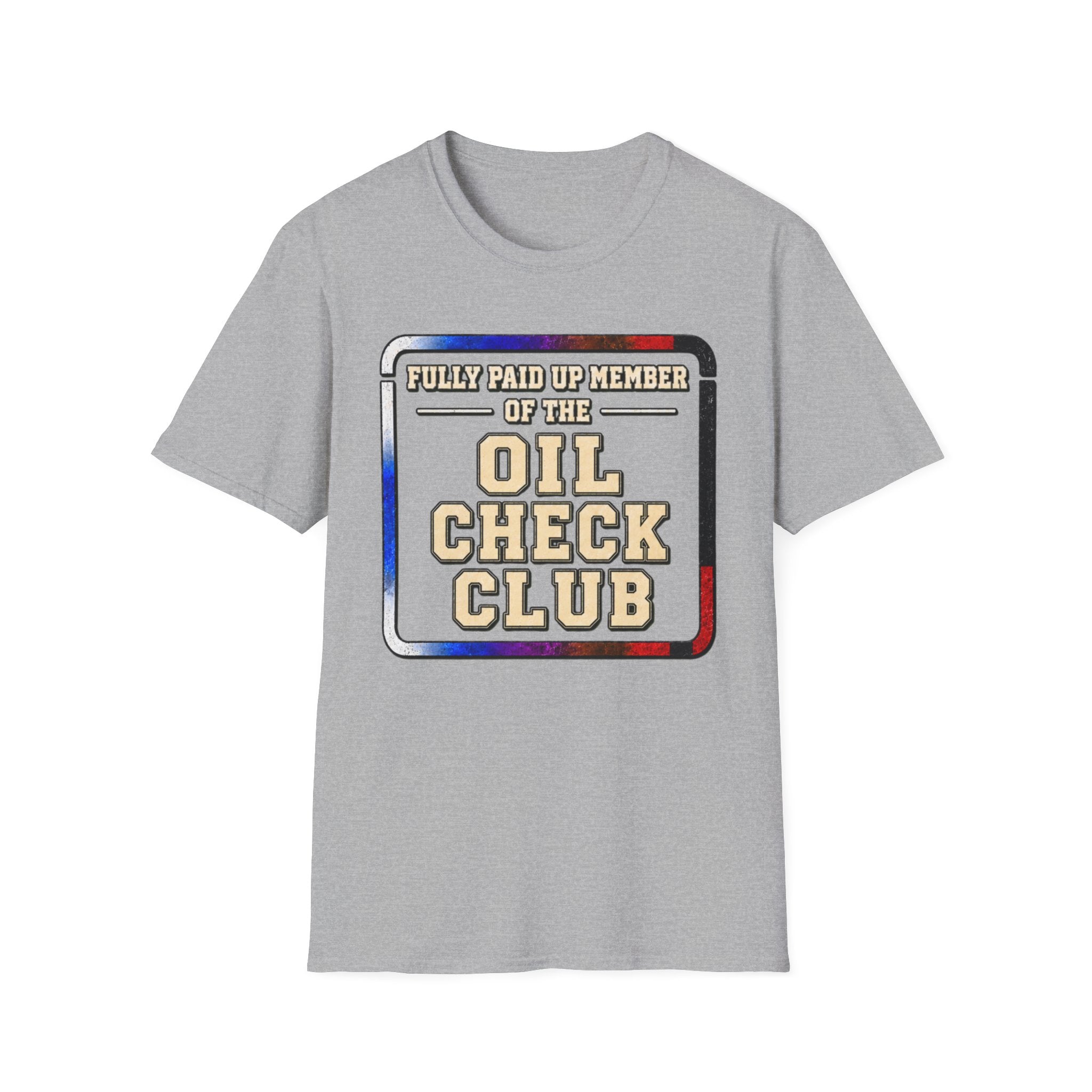 Paid Up Oil Check T-Shirt
