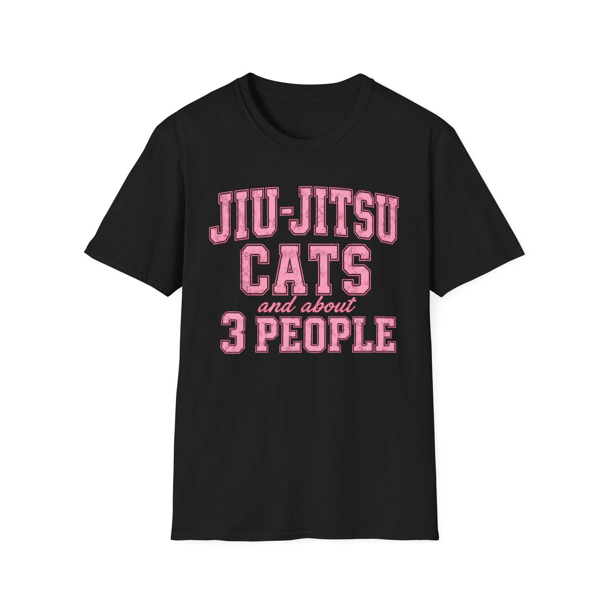 Jiu-Jitsu Cats Pink T-Shirt