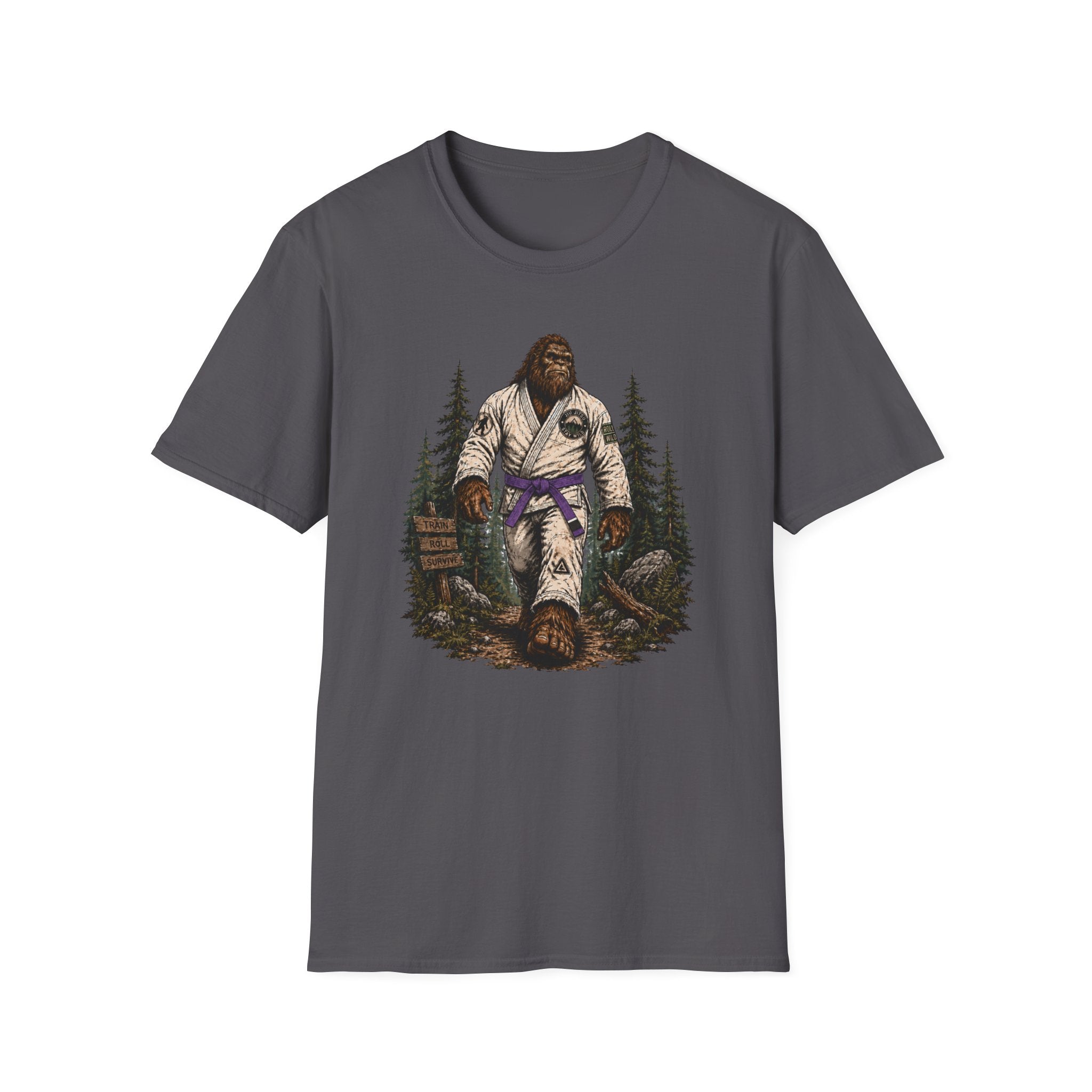 Bigfoot Forrest Purple Belt T-Shirt