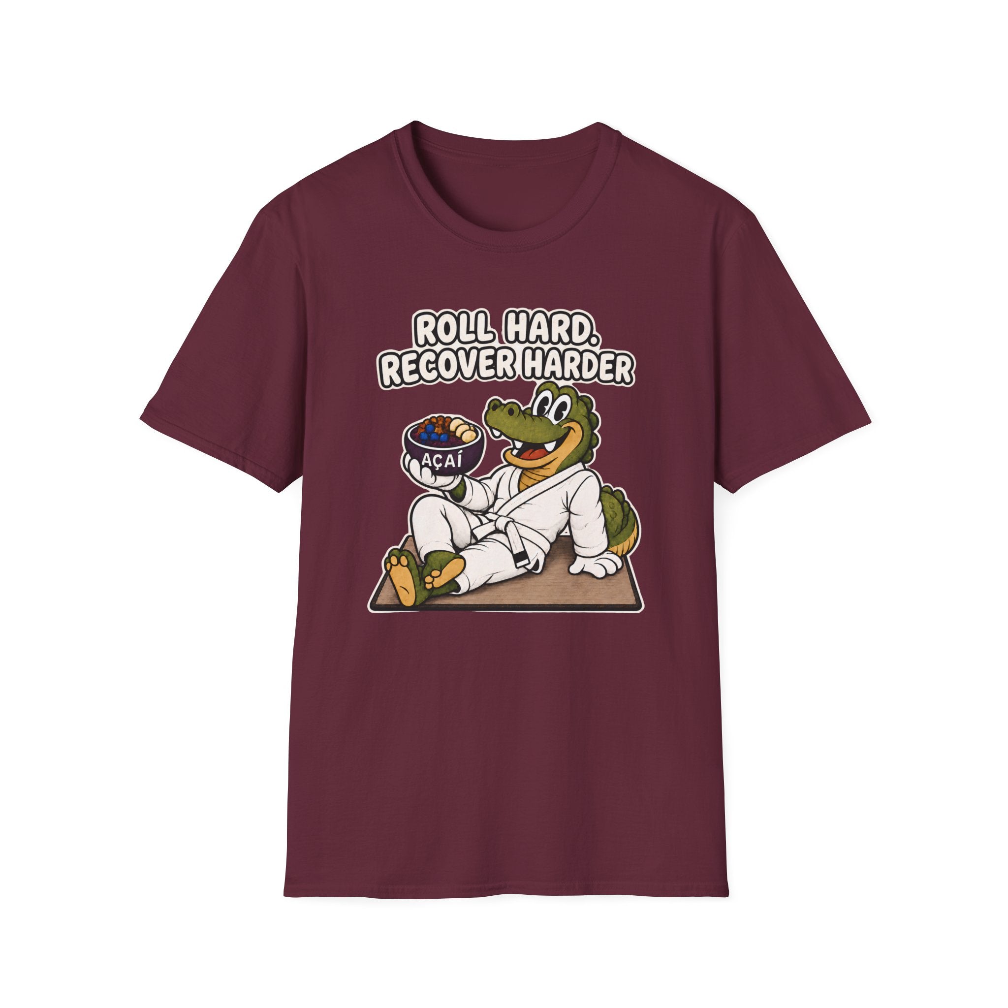Roll Hard White Belt T-Shirt