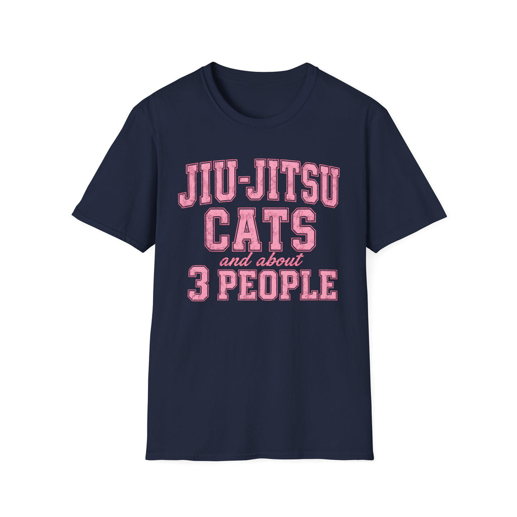 Jiu-Jitsu Cats Pink T-Shirt