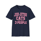 Jiu-Jitsu Cats Pink T-Shirt