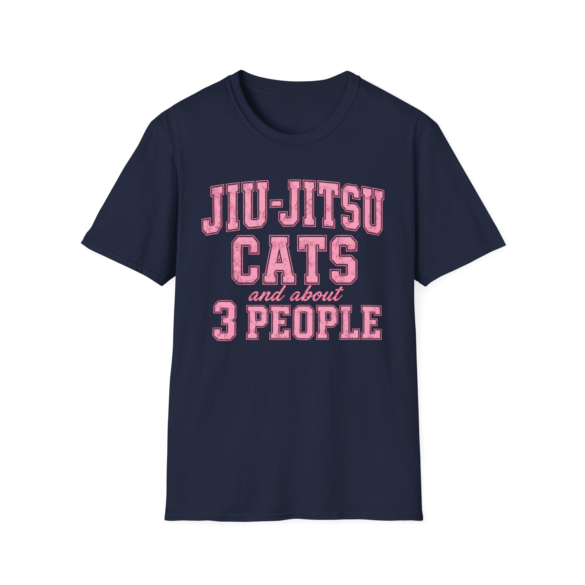 Jiu-Jitsu Cats Pink T-Shirt