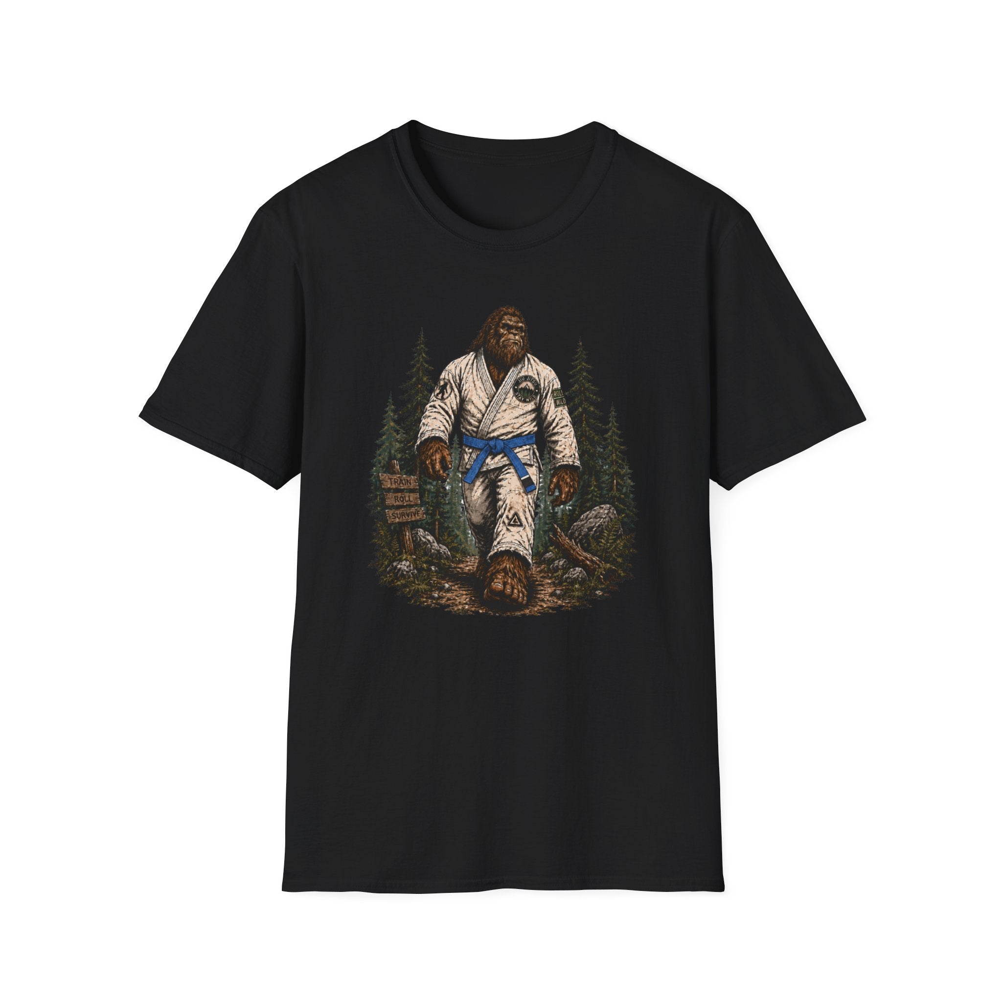 Bigfoot Forrest Blue Belt T-Shirt