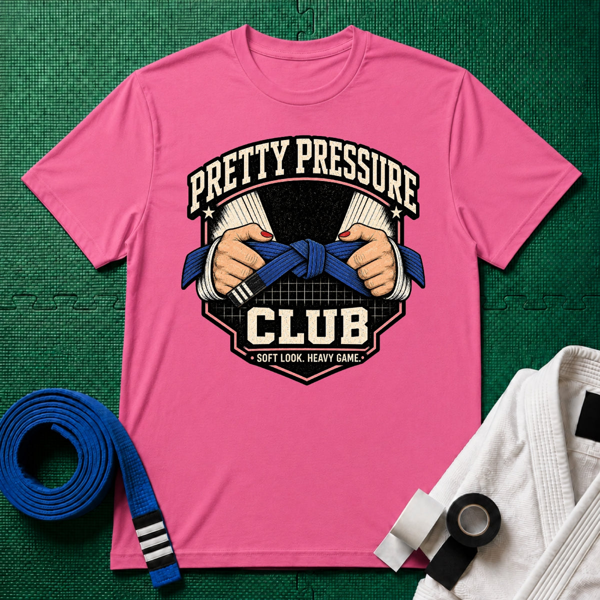 Pretty Pressure Blue Belt T-Shirt