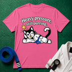 Still Purring Blue Belt T-Shirt in Azalea