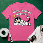 Still Purring White Belt T-Shirt in Azalea