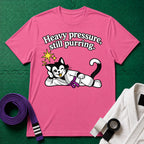 Still Purring Purple Belt T-Shirt in Azalea