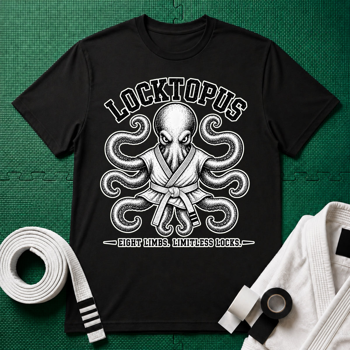 Locktopus White Belt T-Shirt