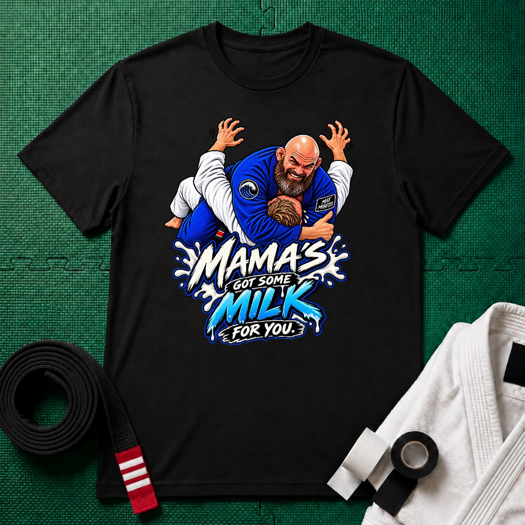 Mama's Milk Black Belt T-Shirt
