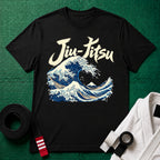 Jiu-Jitsu Wave T-Shirt, Black