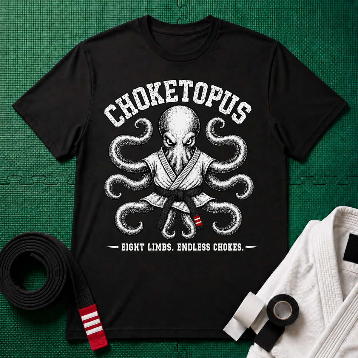 Choketopus Black Belt T-Shirt