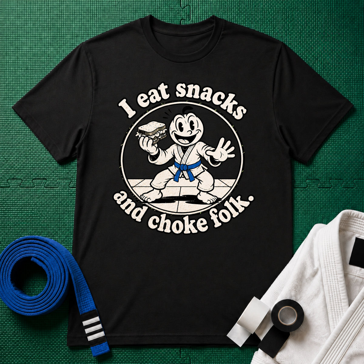 Choke Folk Blue Belt T-Shirt